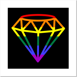 Gay Pride Flag Diamond Posters and Art